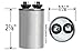 TRUSTECH CAP200000370RP - 20uF MFD 370VAC Round Polypropylene Capacitor