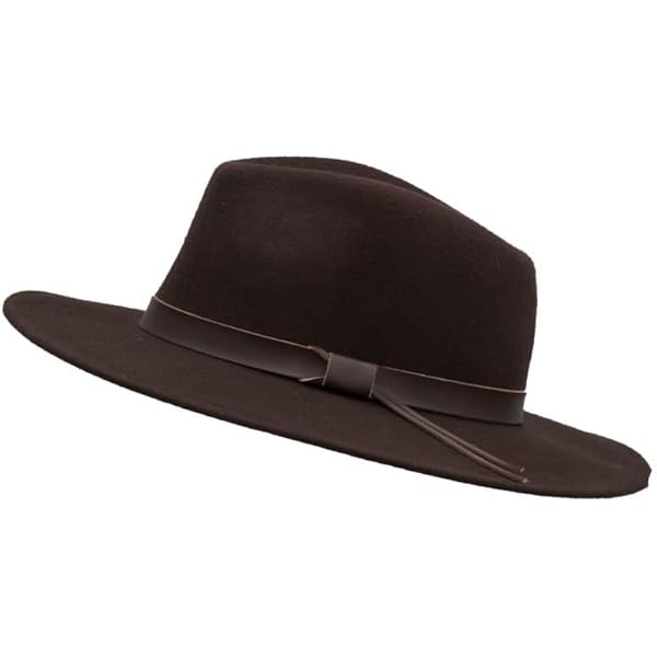 Jeanne Simmons Wool Felt Bowler Wide Brim Hat - Taupe M at
