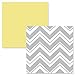 Sweet Jojo Designs 4-Piece Yellow and Gray Zig Zag Children's and Kids Bedding Boy or Girl Twin Set