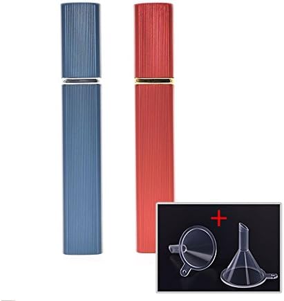 Dolovemk 2Pcs 12ml Atomizer Spray Bottle,Atomizer Perfume Bottle Travel,Perfume Atomizer Refillable Pump,Perfume Atomizer refillable Pack With 2 Funnel Fillers