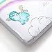 JumpOff Jo - Fitted Crib Sheet, Super Soft Breathable 100% Cotton Baby Crib Sheet for Standard Crib Mattresses and Toddler Beds, 28 in. x 52 in. - Unicorn Pixie Dust