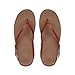FitFlop New Women's Flip Leather Sandal Dark Tan 7