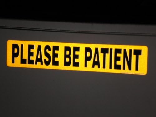 Please Be Patient Reflective Magnet for the Student Driver