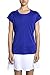 Prince Women's Keyhole Back Short Sleeve Athletic Tee Shirt,Purple Dahlia,S