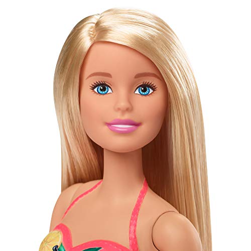 Barbie-Pool, 1x Puppe mit blonden Haaren, Pool und Rutsche, Accessoires, Geschenk für Kinder, Spielzeug ab 3 Jahre,GHL91 – Bild 5