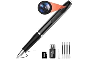 ohatan Spy Camera Mini Hidden Camera Pen HD 1080P Video Pen, Spy Gear Body Camera Portable Camera Pen for Business Meetings and Security【 Supports up to 256GB SD Card】