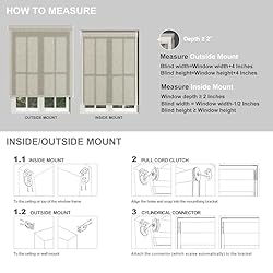 Boolegon Light Filtering Roller Shades for