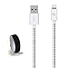 Go Beyond(TM) 10 Feet 8 Pin iPhone 5/6 USB Data Sync / Charging Cable for iPhone 6/6 Plus, iPhone 5/5S/5C , iPad Mini, iPod Touch 5th Generation (White Nylon Cable+Black Nylon Cable). SHIPPED IN SAME BUSINESS DAY. Compatible with iOS 8