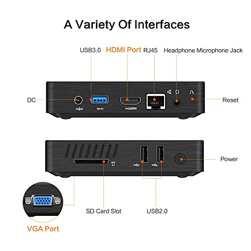 1 Fanless+x5+Z8350+Graphics+Desktop+Computer