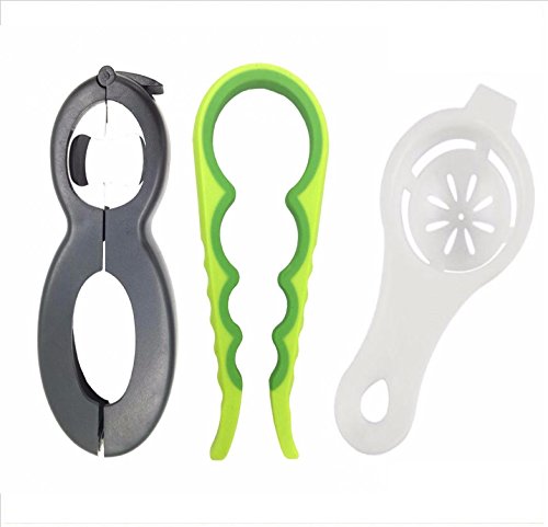 Best Ever Jar Opener and Bottle Opener - Save space from Lids off bulky Jar, Bottle Openers! FREE Bonus Egg White Separator Premium Home Kitchen gadgets from Best In All