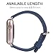 JSGJMY Compatible for Iwatch Band 38mm 40mm S/M Women Genuine Leather Loop Replacement Strap Compatible for iWatch Series 4 (40mm) Series 3 2 1 (38mm),Midnight Blue with Series 2/1 Gold Clasp