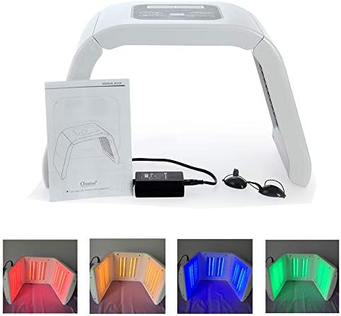 Carer 4 Color LED Light Mask Portable Photon PDT Acne Therapy Wrinkle Removal Anti-aging Skin Rejuvenation Facial Care Beauty Machine Home Salon Use