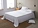 DAPU Pure Stone Washed Linen Sheets Set 100% French Natural Linen European Flax (Queen, White, Flat, Fitted and 2 Pillowcases