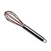 Silicone Whisk - Whisk - Non-Scratch - Non Stick - Silicone Head - Dishwasher Safe - 22 cm (1 Pack, Red)