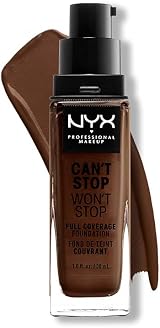 NYX Can’t Stop Won’t Stop Full Coverage Foundation Deep Espresso 24H Matte