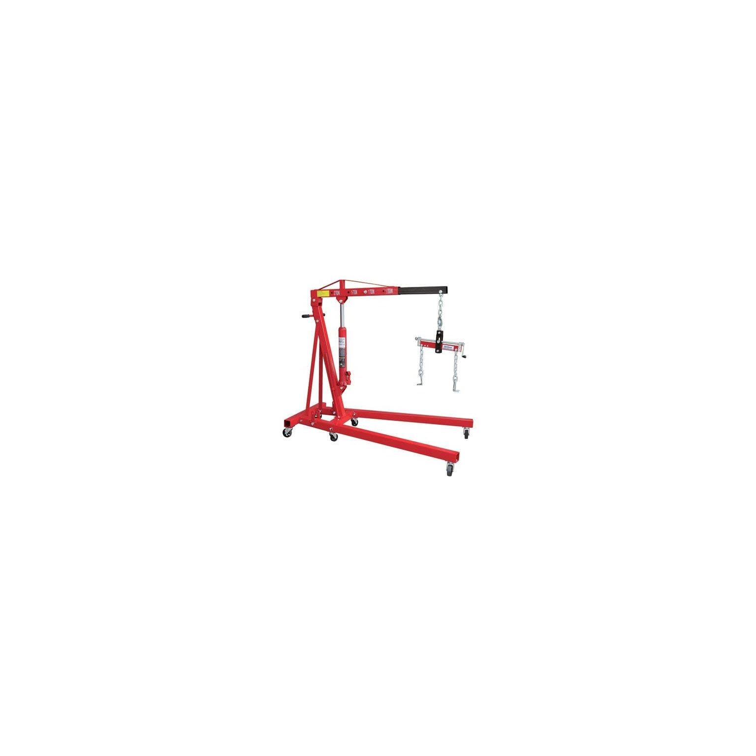 Strongway Hydraulic Engine Hoist with Load Leveler 2Ton Capacity