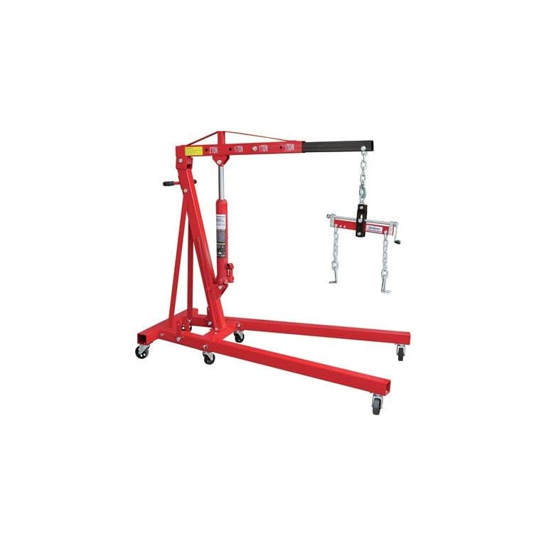 Strongway Hydraulic Engine Hoist with Load Leveler 2Ton Capacity