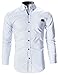 FLATSEVEN Mens Designer Slim Fit Dress Shirts