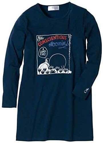 Amazon Co Jp タグ 可愛い ムーミン ミイ お尻すっぽり Aライン ロング Tシャツ Ll バスト104cm 紺 ネイビー 長袖 Moomin チュニック ホビー