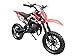 DR-X Holeshot Kids Mini Dirt Bike Gas Power 2-Stroke 50cc Motorcycle Off Road Motorcycle Pit Bike, Fully Automatic Transmission, Red