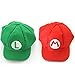 Luckystone Super Role Play Bros Hat, Mario Luigi Cap Cosplay