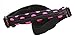 SPIbelt Kids No-Bounce Belt with Hole for Insulin Pump, Medical Devices or Headphones for Active Kids! (Pink Polka Dot with Black Zipper)