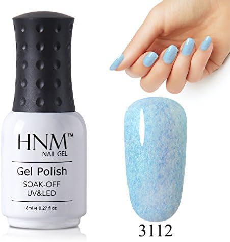 Shell Faux Fur Gel Polish HNM UV LED Soak Off Colourful Pearl Effect Gel Nail Varnish Gloss Fantastic Nail Art Salon Manicure Pedicure Lacquer 8ML (3112)