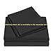 Double Needle Durable Stitching Comfy Bedding 3-piece Pinch Pleat Comforter Set All Season Pintuck Style (Queen, Black)