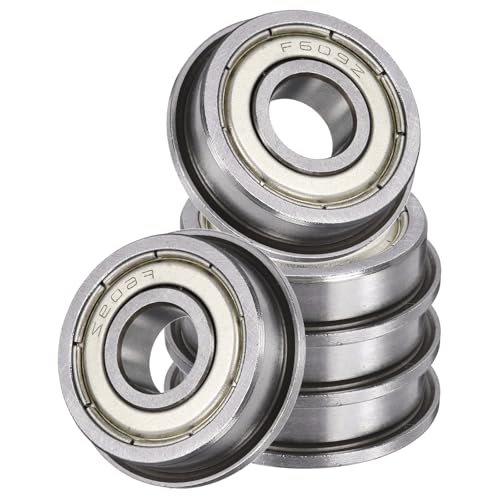 uxcell 5Pcs F609ZZ Flanged Ball Bearings, 9x24x7mm Chrome Steel, ABEC5 at Amazon