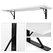 Homfa Floating Shelves Wall Mounted 2 Display Ledge Shelf with Bracket for Pictures and Frames Modern Home Decorative