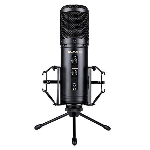 BC Master 1635 USB Condenser Microphone Recordings for Home Studio Skype Messages FaceTime Twitch YouTube Google Voice Search Games ecc (1635USB capacitor microphone diaphragm + monitor function) BC Master 1635 USB Condenser Microphone Recordings for Home Studio Skype Messages FaceTime Twitch YouTube Google Voice Search Games ecc (1635USB capacitor microphone diaphragm + monitor function)