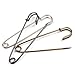 Safety Pins DIY Knit Sewing Tool - Heavy Duty Strong 3 Inch 6 One PVC Pack Steel Metal Spring Lock Pin Fastener for Scarf Poncho Cape Brooches Clothes Stole Quilting Blankets Kilts Crafts