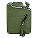 Clever Market Gas Fuel Tank Jerry Can Automotive Steel Green Emergency Tank Backup NATO Style Army Gasoline Jerry Cans Lot Military Tank 5 Galon 20L Set of 4