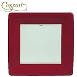 Caspari Grosgrain Paper Dinner Plates, 8 Count, Red