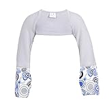 ScratchMeNot Flip Mitten Sleeves, Sensitive - Stay On Mittens - (2T, Cool Rain)