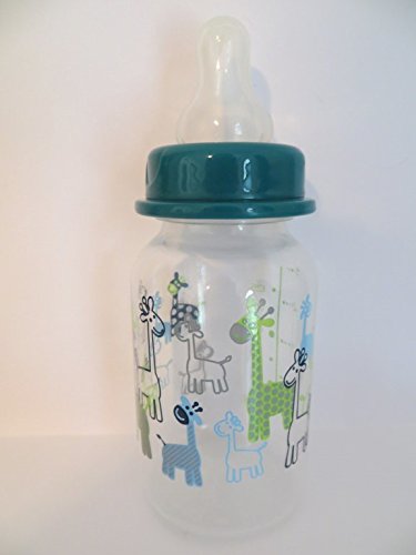 Reborn Baby Doll Bottle KIT Includes 1 Adorable Giraffe Design Green Lid Bottle Plus Instructions to ADD Fake Milk and Fake Juice - AGES 8 YEARS +