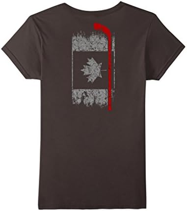 Women's Canadian Hockey T-shirt - LIMITED EDITION Small Asphalt