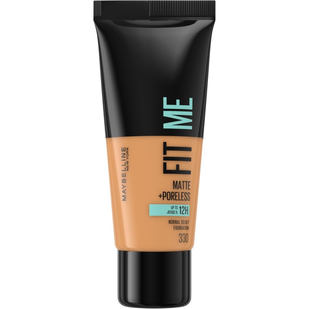 Maybelline Fit Me Foundation, Medium Coverage, Blendable With a Matte and Poreless Finish, For Normal to Oily Skin, Shade: 330 Toffee, 30ml — image 1