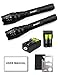 Police Military 5 Mode CREE XML T6 5000 Lumen Tactical Led Flashlight w Batteries and Chargers + Multi-Tool + User's Manual