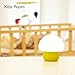 emoi Multicolor Rechargeable LED Baby Night Light, Silicone Cute Mushroom Night Lamp, Romantic Dim Mood Light with Tap Control (H0022G)