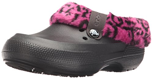 crocs Classic Blitzen II Clog (Toddler/Little Kid), Leopard/Black, 1 M US Little Kid