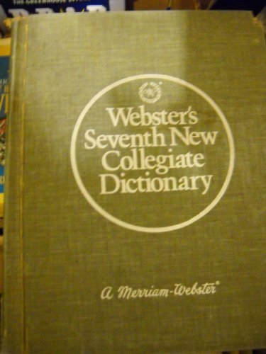Webster's Seventh New Collegiate Dictionary 0877792097 Book Cover