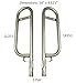 BBQ funland 1-PAIR Curved Stainless Steel Burner Replacement for Gas Grill Model Dyna-Glo DGP350NP, Master Forge MFA350BNP, Master Forge MFA350CNP