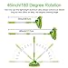 GES Car Wash Mop Mitt Kits with Long Handle, 3 in 1 Chenille Microfiber Car Wash Brush with Drying Squeegee Sponge, Car Cleaning Tools 180 Degree Rotation for Washing Car, RV, Truck