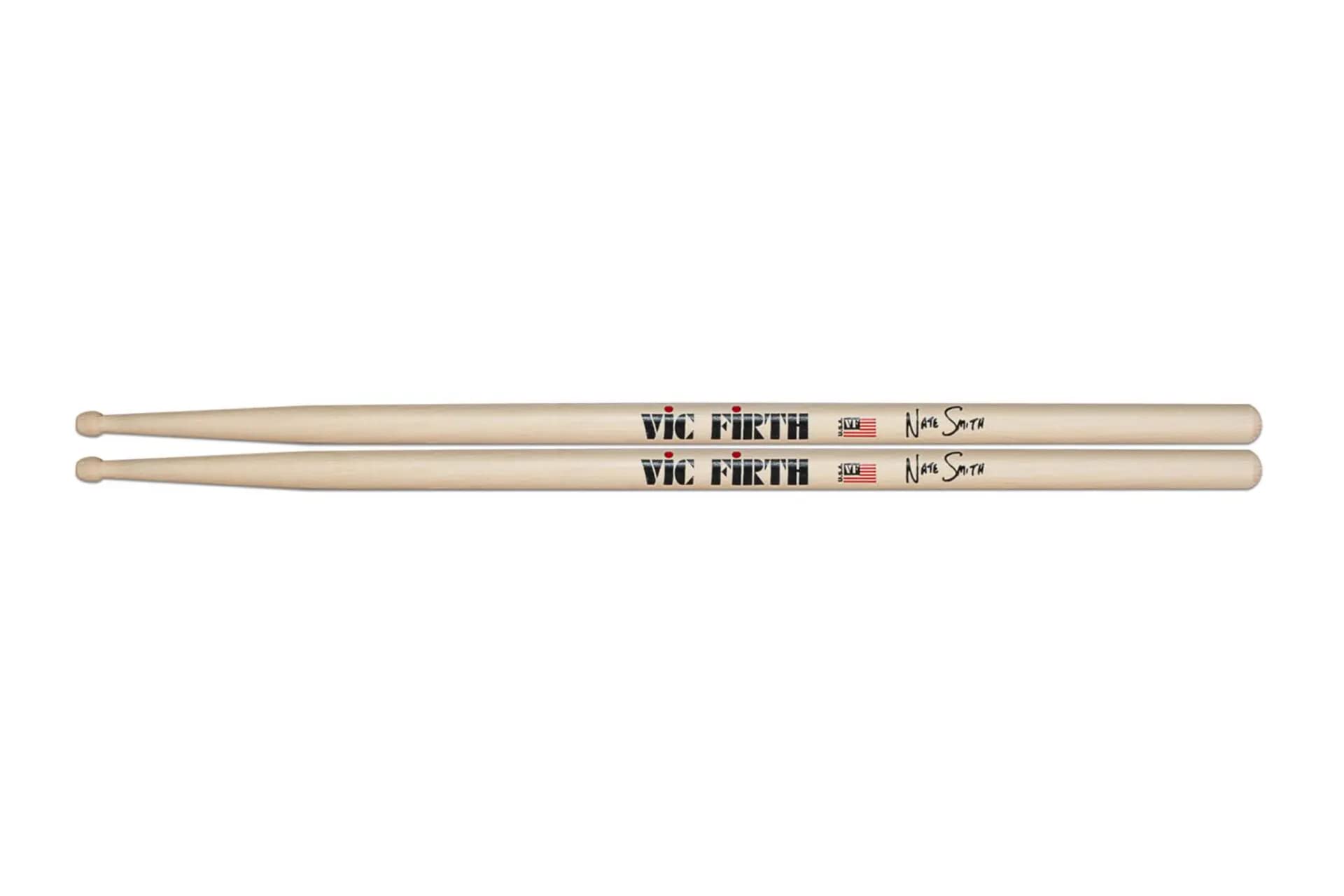 Vic FIrth - Signature Series Drumsticks - Nate Smith - Wood Tip