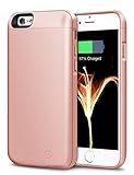 iPhone 6S Plus Battery Case, iPhone 6 Plus Battery Case, HoneyAKE 8000mAh Portable Charger iPhone 6 Plus Extended Battery Backup Charging Case Power Bank for iPhone 6S Plus/6 Plus 5.5-Rose Gold