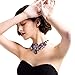 Holylove Charming Choker Necklace in Purple Glass Beads & Crystal Gift Box- HLN00021 Purple