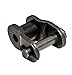 Jeremywell 4PCS 25H Heavy Duty Offset Link, 1/4'' Pitch, Carbon Steel, Cotter Pin Type