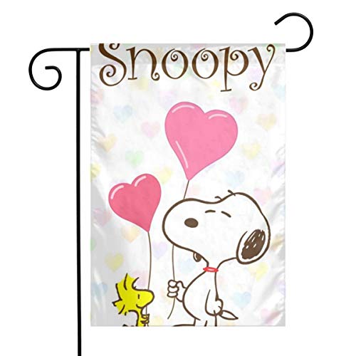 LOSJDU Snoopy Heart Garden Flag Yard Decorations Flag for