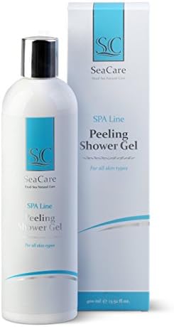 SeaCare Peeling Shower Gel Contains Dead Sea Minerals, 100% Natural Deep Cleansing Exfoliator - 13.52 oz